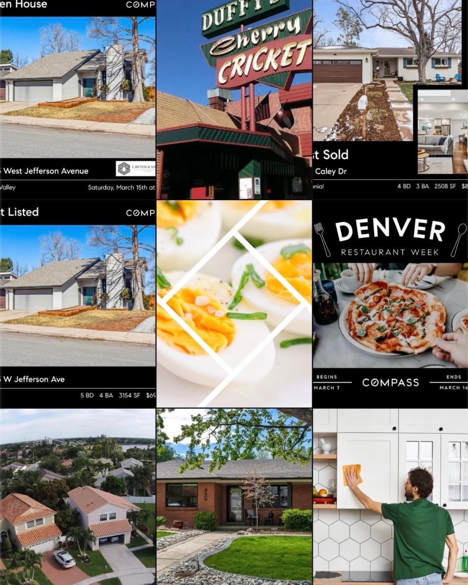 Luxury real estate Instagram feed before